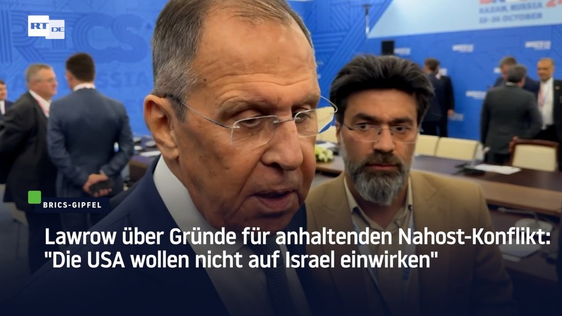 Lawrow über Gründe für anhaltenden Nahost-Konflikt: "Die USA wollen nicht auf Israel einwirken"