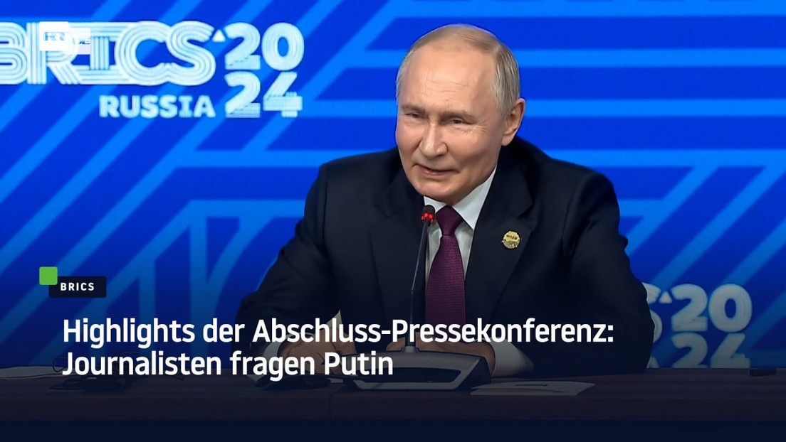 Highlights der Abschluss-Pressekonferenz: Journalisten fragen Putin