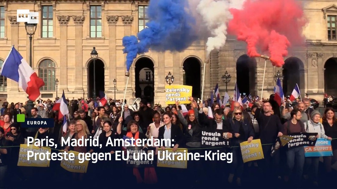 Paris, Madrid, Amsterdam: Proteste in Europa gegen den Ukraine-Krieg