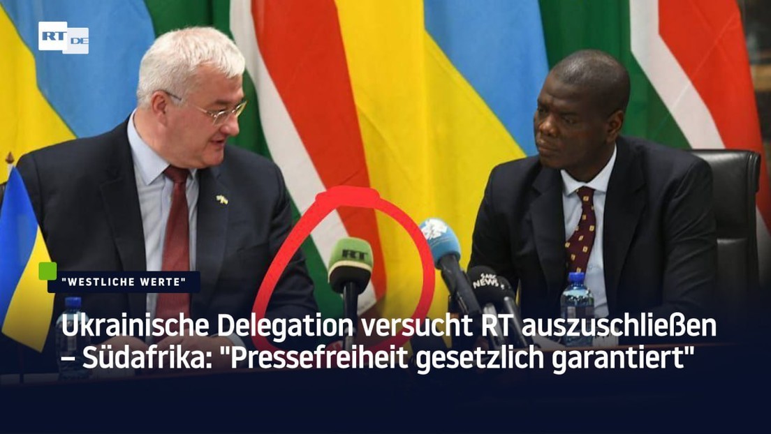 Ukrainische Delegation versucht RT auszuschließen – Südafrika: "Pressefreiheit garantiert"