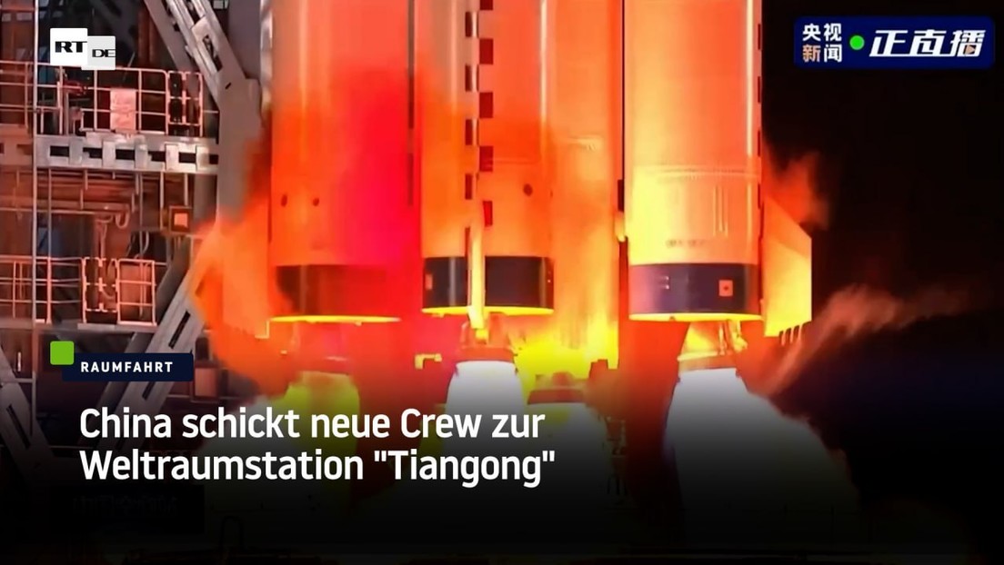 China schickt neue Crew zur Weltraumstation "Tiangong"