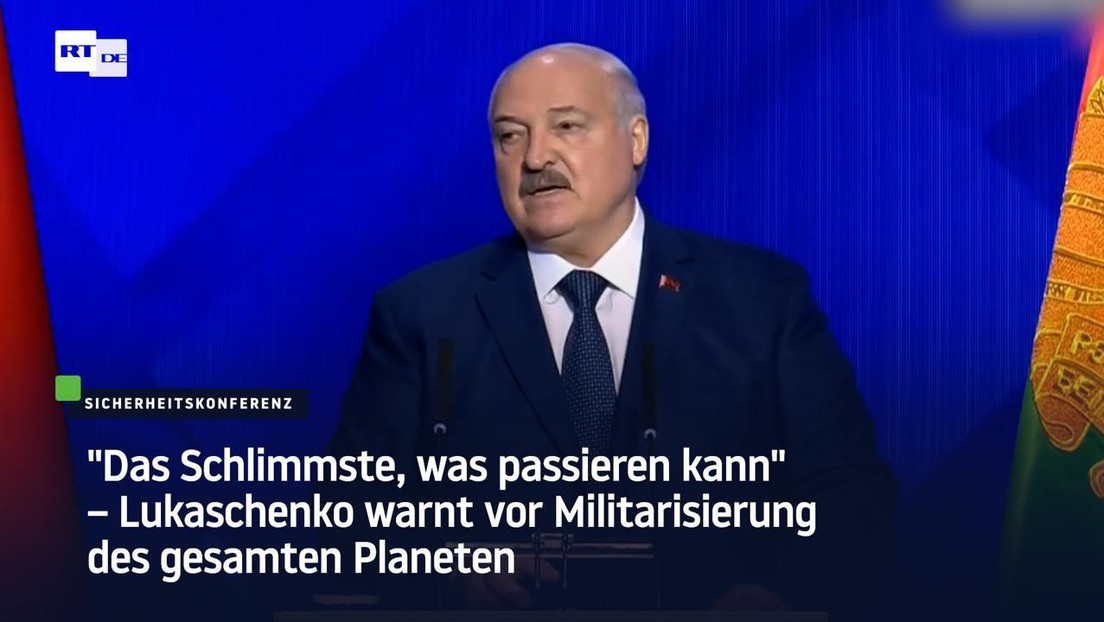 "Das Schlimmste, was passieren kann" – Lukaschenko warnt vor Militarisierung des gesamten Planeten