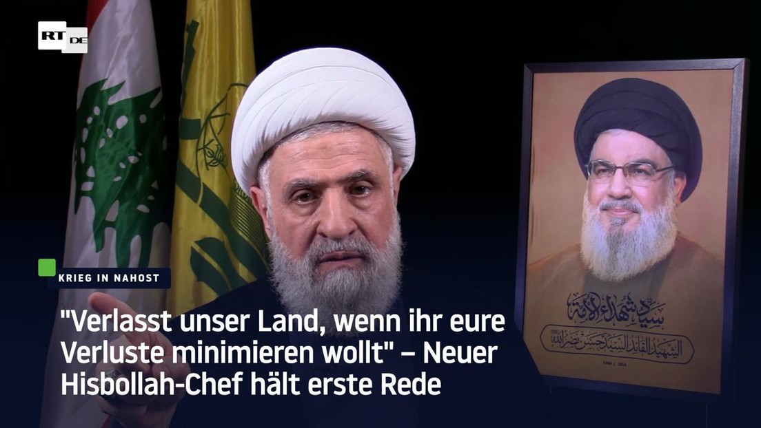 "Verlasst unser Land, wenn ihr Verluste minimieren wollt" – Neuer Hisbollah-Chef hält erste Rede