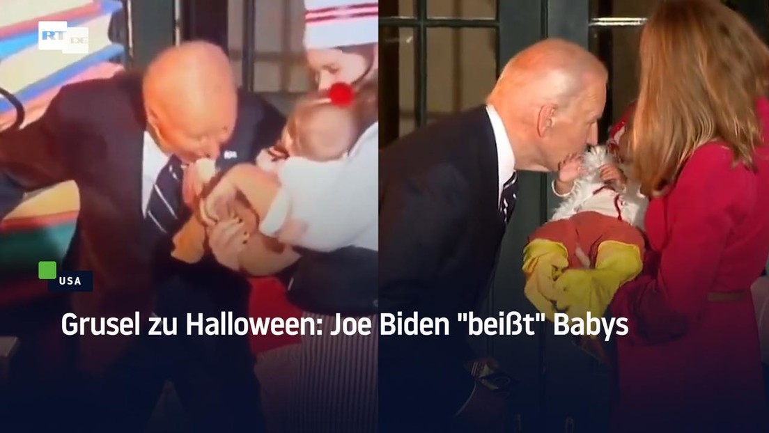 Grusel zu Halloween: Joe Biden "beißt" Babys