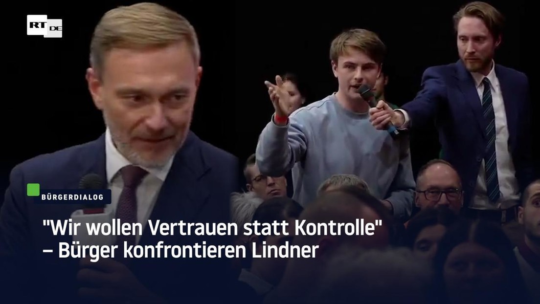 "Wir wollen Vertrauen statt Kontrolle" – Bürger konfrontieren Lindner