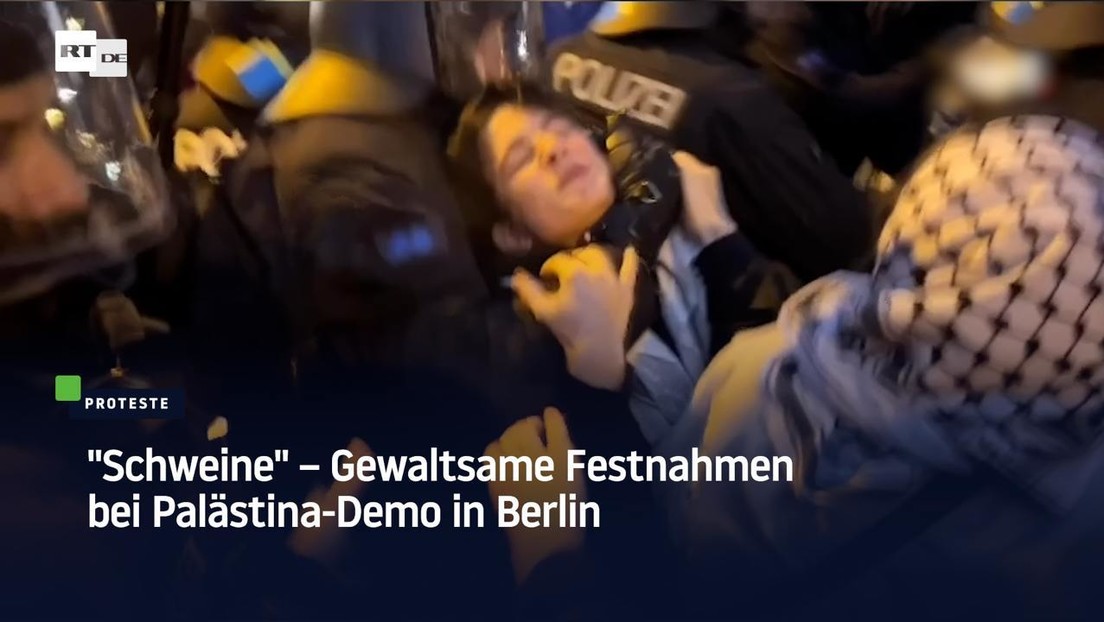 "Schweine" – Gewaltsame Festnahmen bei Palästina-Demo in Berlin