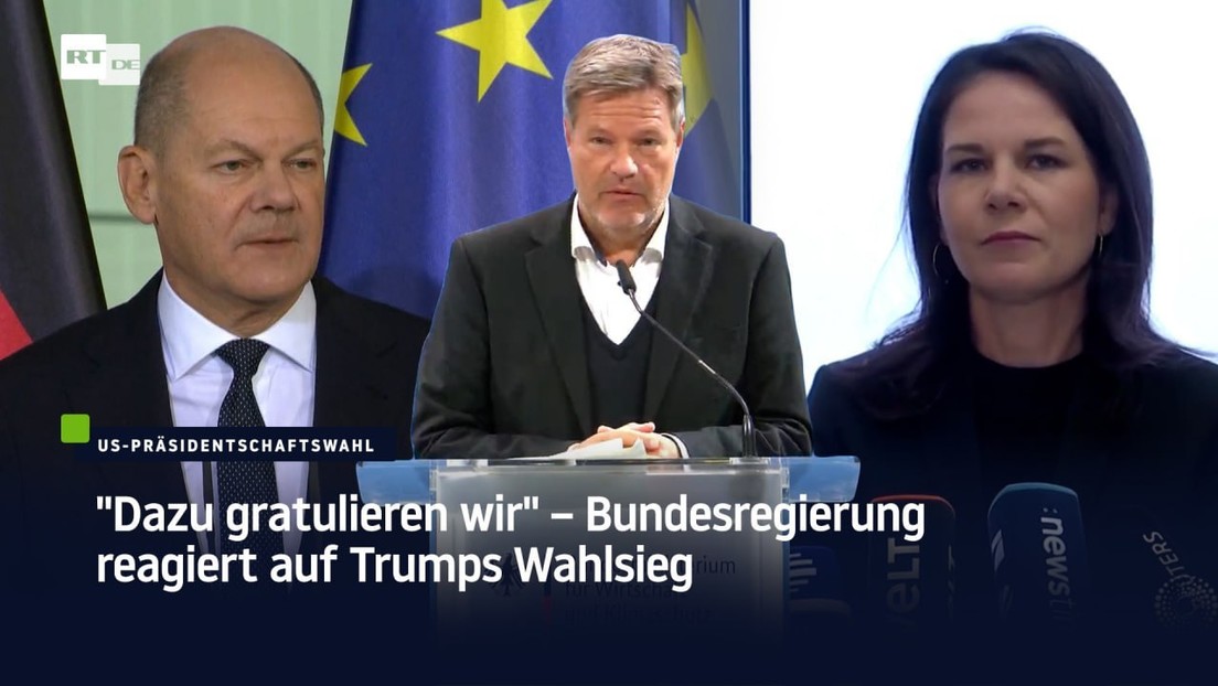 "Dazu gratulieren wir" – Bundesregierung reagiert auf Trumps Wahlsieg