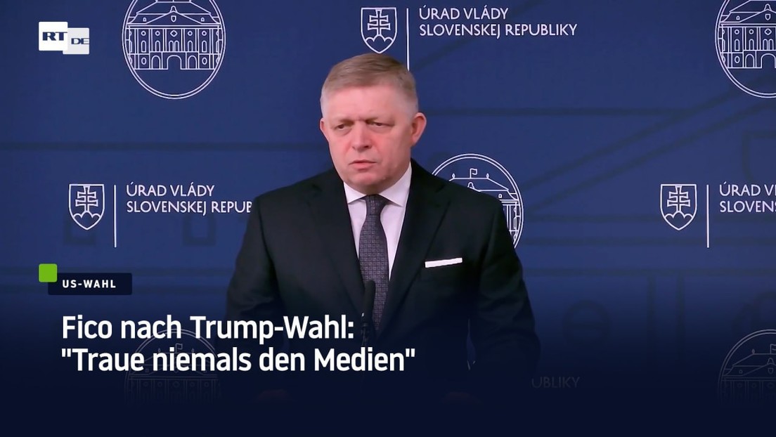 Fico nach Trump-Wahl: "Traue niemals den Medien"