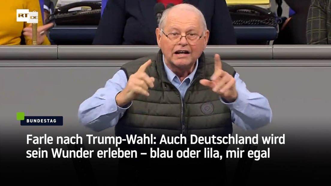 Farle nach Trump-Wahl: Auch Deutschland wird sein Wunder erleben – blau oder lila, mir egal