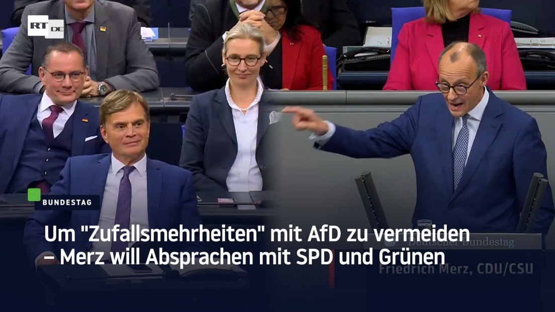 Um "Zufallsmehrheiten" mit AfD zu vermeiden – Merz will Absprachen mit SPD und Grünen