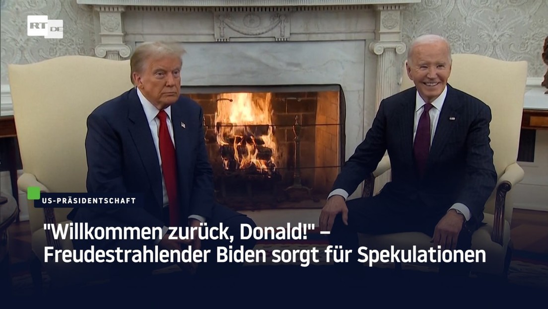 "Willkommen zurück, Donald!" – Freudestrahlender Biden sorgt für Spekulationen