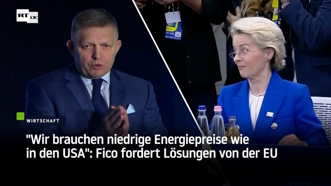 "Wir brauchen niedrige Energiepreise wie in den USA": Fico fordert Lösungen von der EU