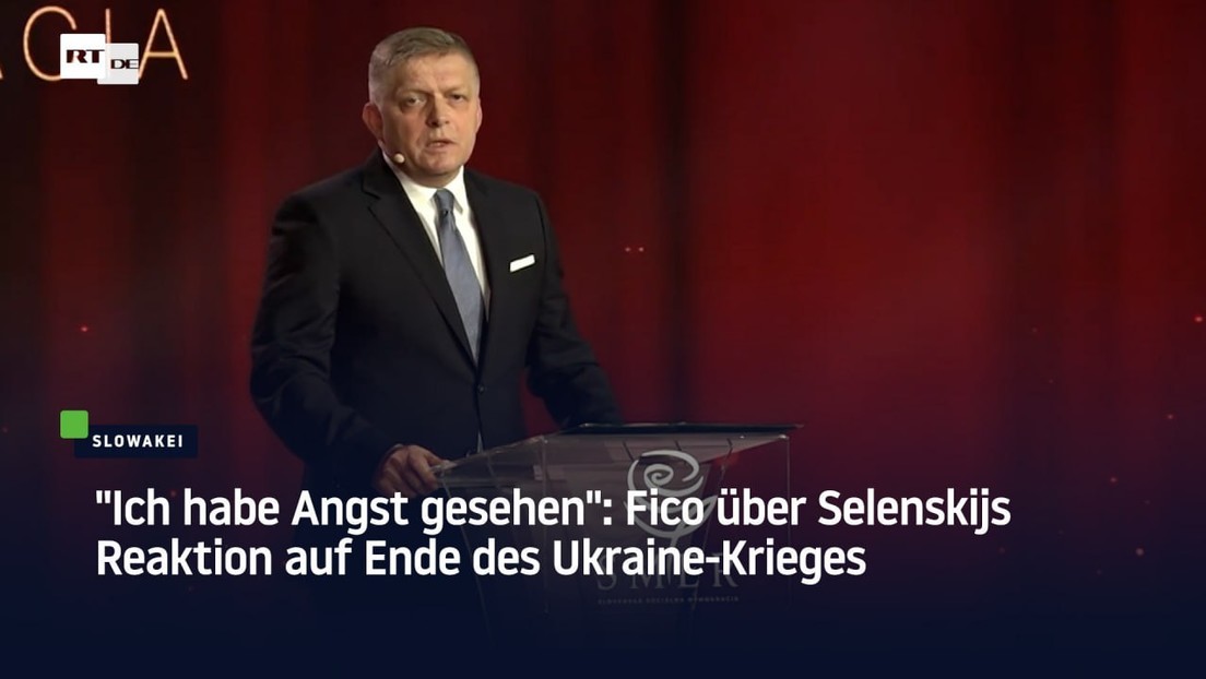 "Ich habe Angst gesehen": Fico über Selenskijs Reaktion auf Ende des Ukraine-Krieges