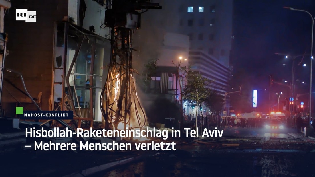 Hisbollah-Rakete schlägt in Tel Aviv ein – Mehrere Menschen verletzt