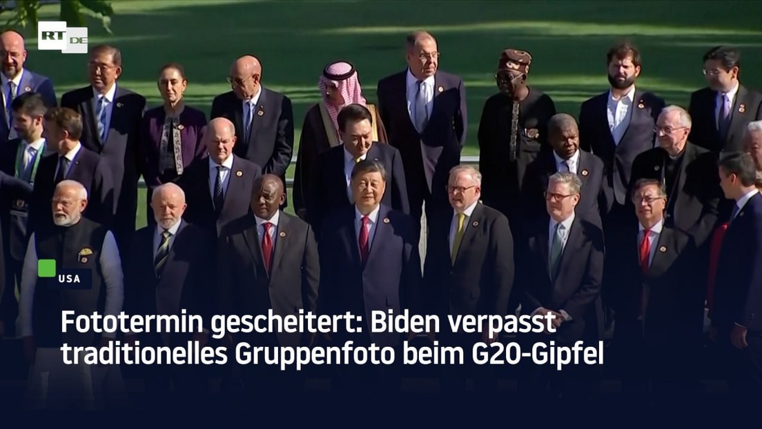 Fototermin gescheitert: Biden verpasst traditionelles Gruppenfoto beim G20-Gipfel