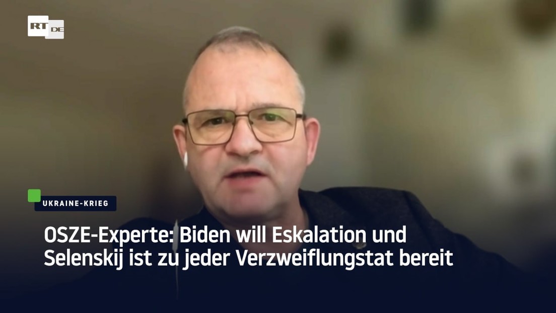 OSZE-Experte Bosshard: Biden will Eskalation und Selenskij ist zu jeder Verzweiflungstat bereit