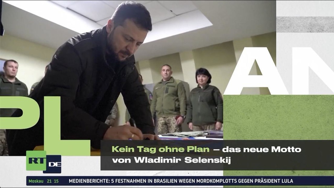 "Kein Tag ohne Plan!"  Das neue Motto von Wladimir Selenskij