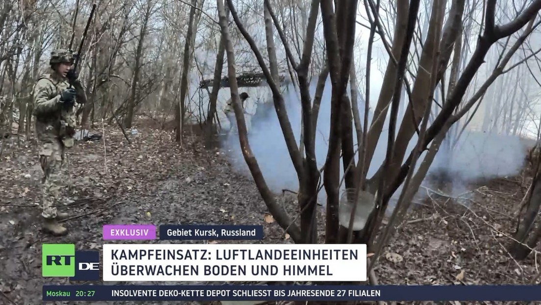 Exklusiv aus Gebiet Kursk: Luftlandetruppen im Einsatz