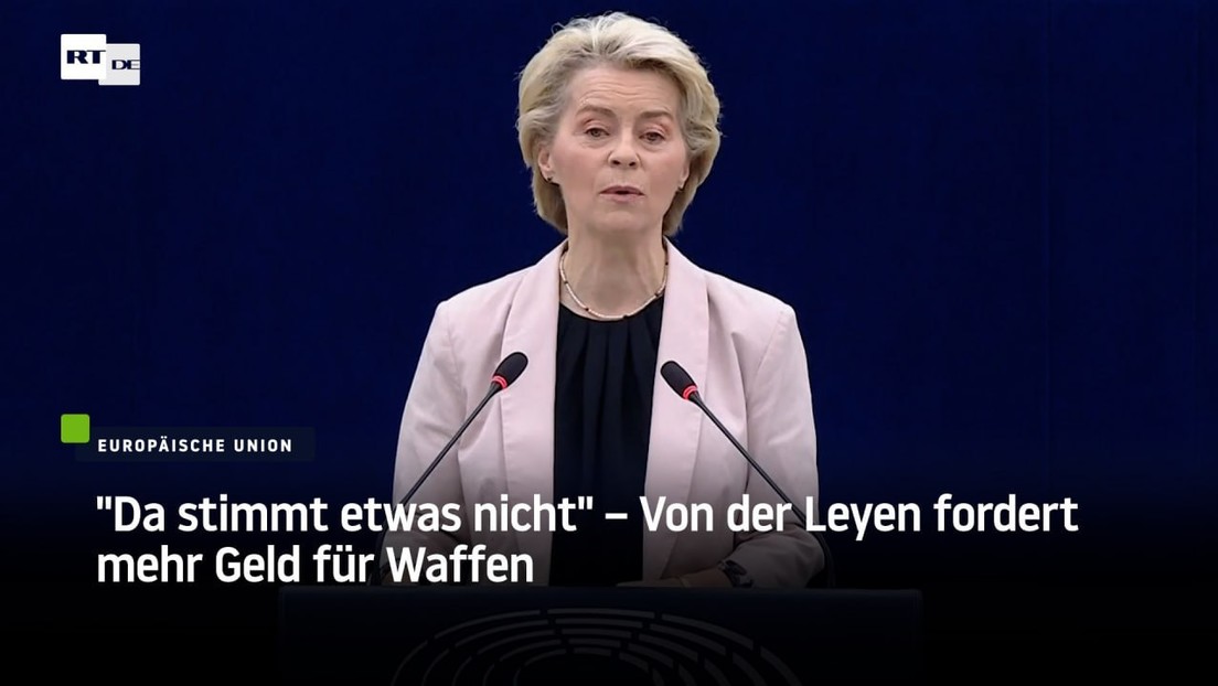 "Da stimmt etwas nicht" – Von der Leyen fordert mehr Geld für Waffen