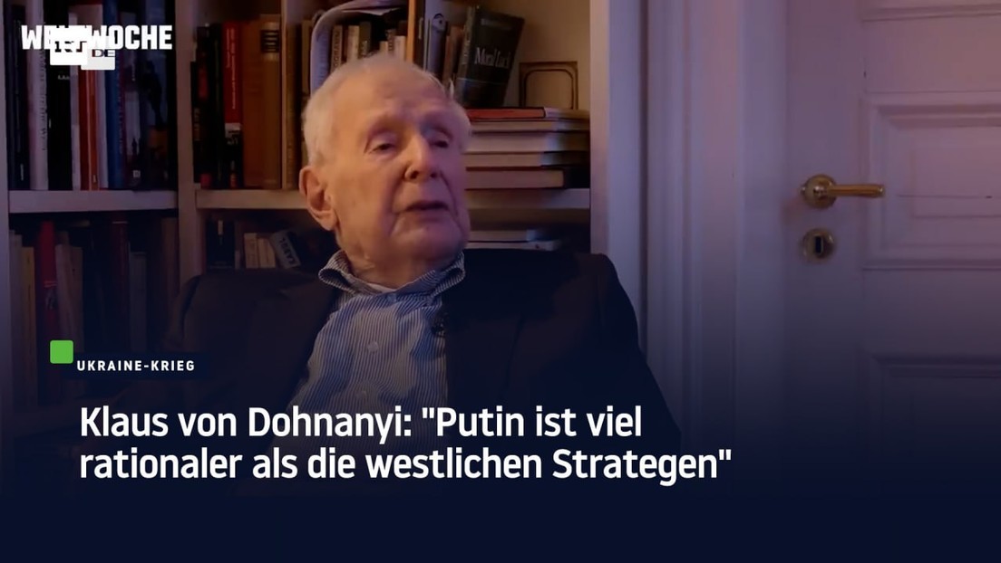 Klaus von Dohnanyi: "Putin ist viel rationaler als die westlichen Strategen"