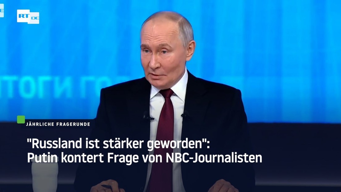 "Russland ist stärker geworden": Putin kontert Frage von NBC-Journalisten