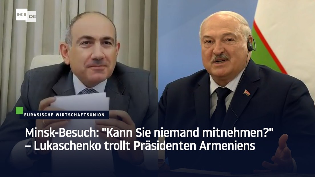 Minsk-Besuch: "Kann Sie niemand mitnehmen?" – Lukaschenko trollt Präsidenten Armeniens