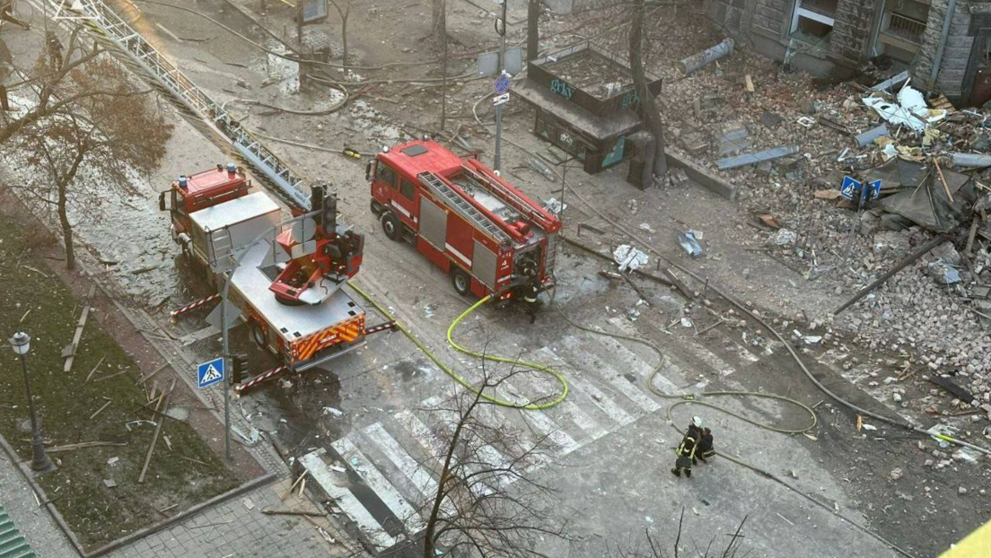 Brand in Kiew nach Explosionen in der Neujahrsnacht