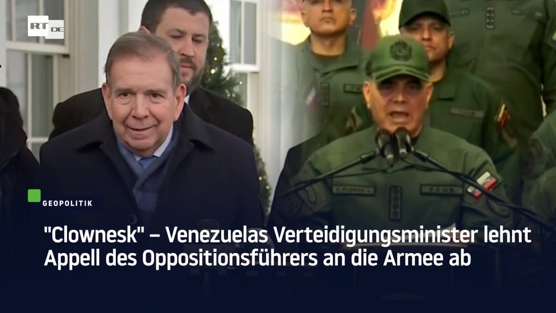 "Clownesk" – Venezuelas Verteidigungsminister lehnt Appell des Oppositionsführers an die Armee ab