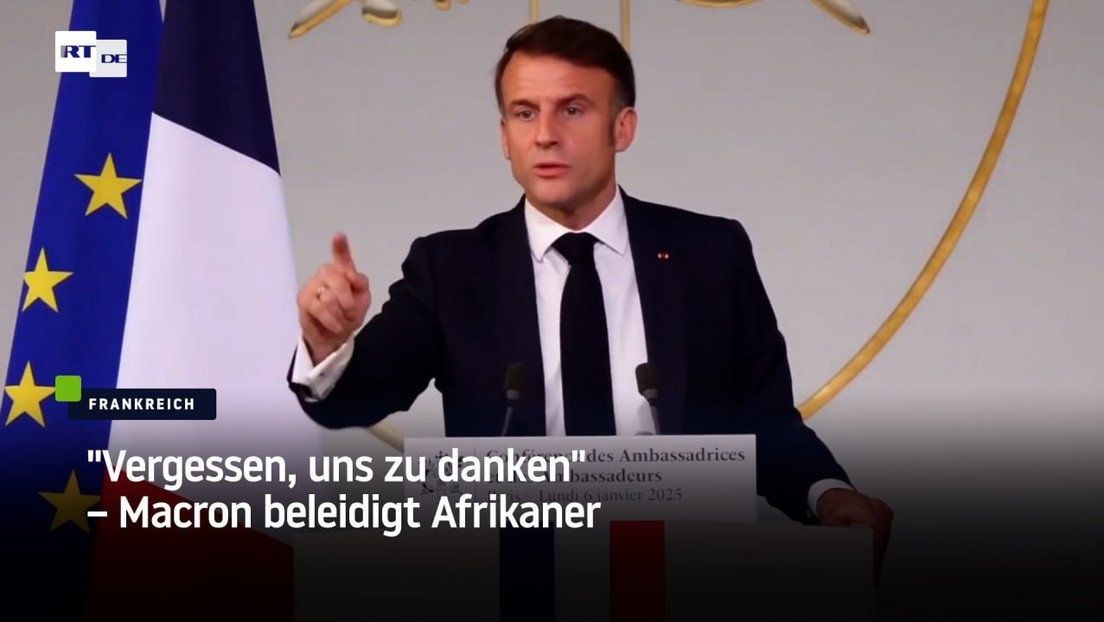 "Vergessen, uns zu danken" – Macron beleidigt Afrikaner