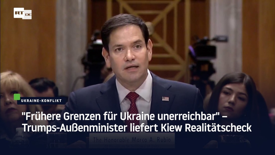 "Frühere Grenzen für Ukraine unerreichbar" – Trumps Außenminister liefert Kiew Realitätscheck