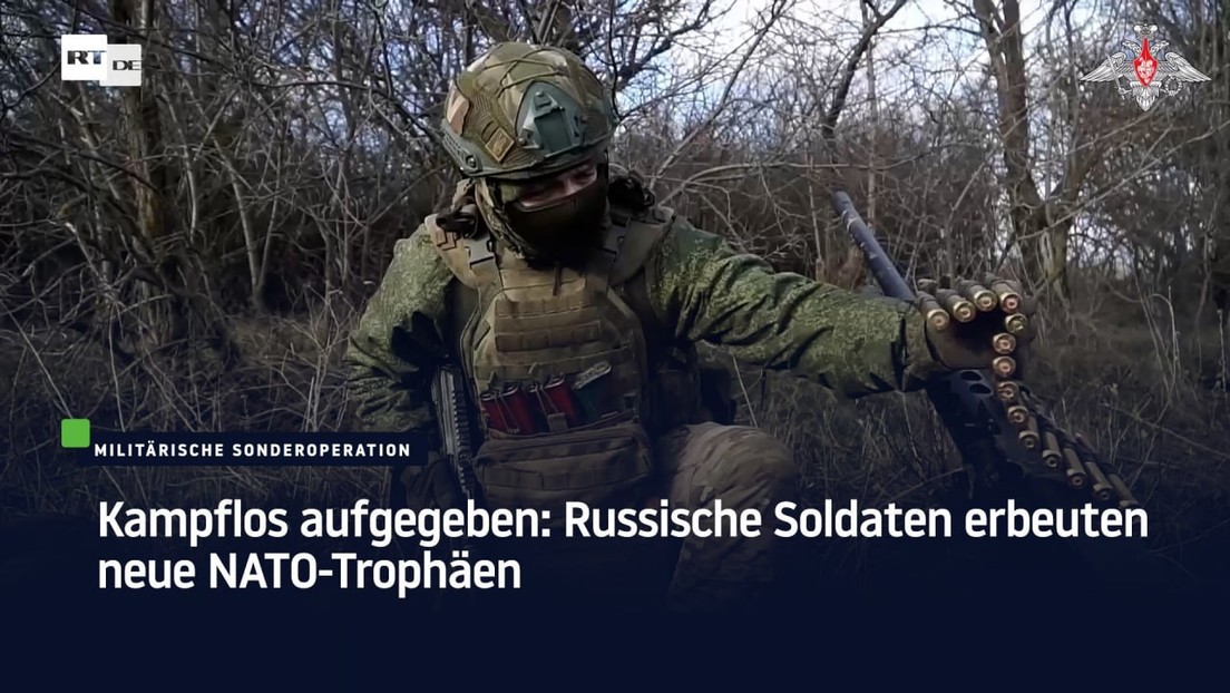 Kampflos aufgegeben: Russische Soldaten erbeuten neue NATO-Trophäen