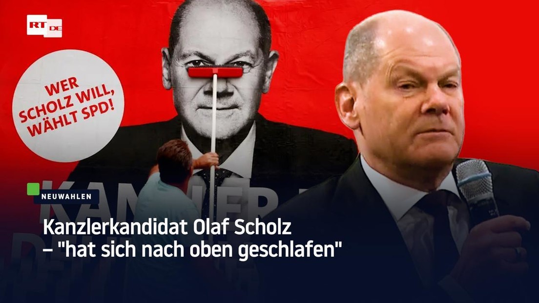 Kanzlerkandidat Olaf Scholz – "hat sich nach oben geschlafen"