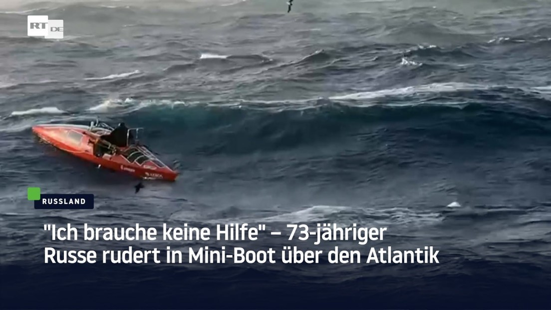 "Ich brauche keine Hilfe" — 73-jähriger Russe rudert in Mini-Boot über den Atlantik