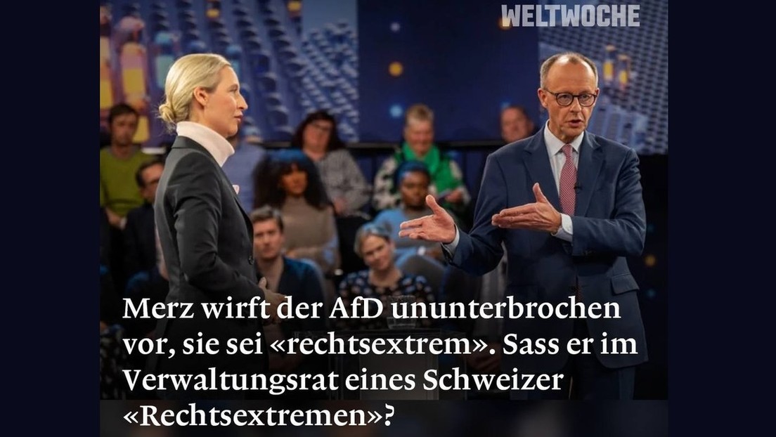 Weltwoche: Friedrich Merz jagt die AfD – und saß selbst beim "Rechtsextremen" am Tisch!