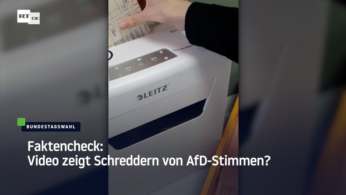 Faktencheck: Video zeigt Schreddern von AfD-Stimmen?