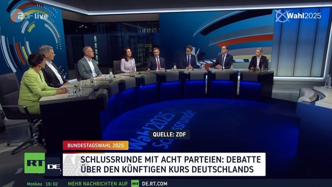 Schlussrunde mit acht Parteien: Debatte über den künftigen Kurs Deutschlands