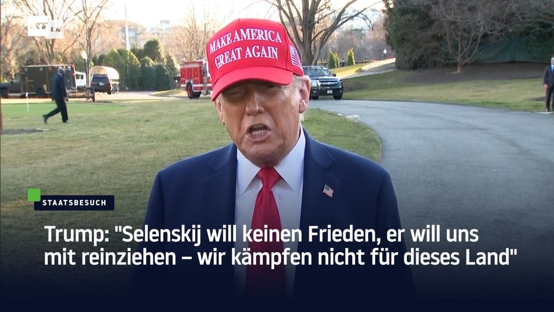 Trump: "Selenskij will keinen Frieden, will uns mit reinziehen – wir kämpfen nicht für dieses Land"