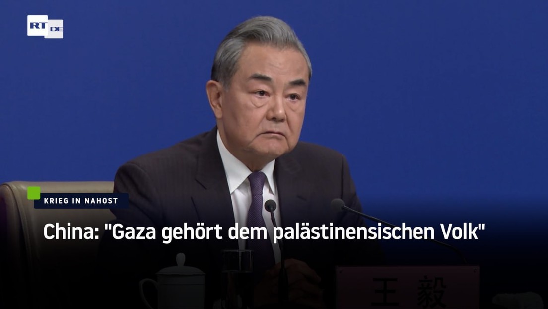 China: "Gaza gehört dem palästinensischen Volk"