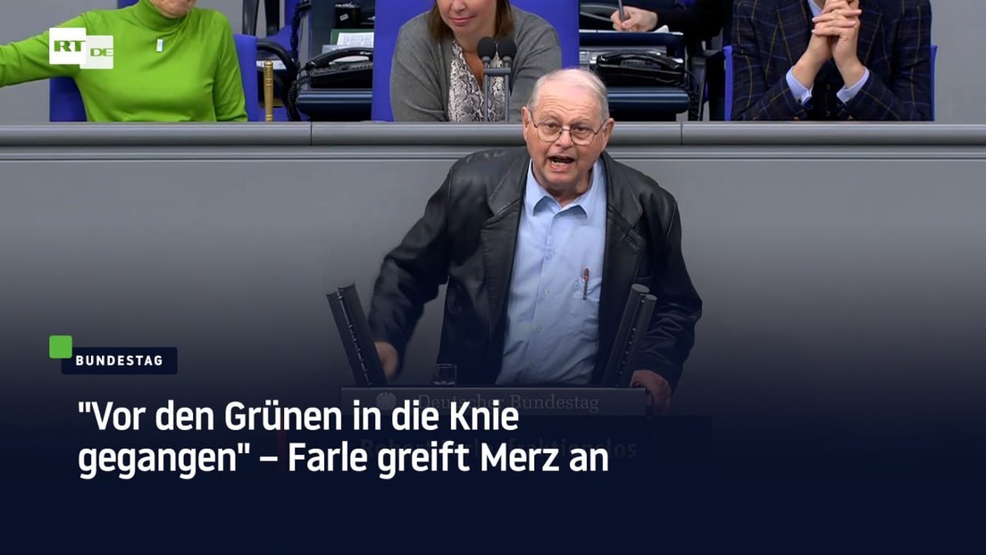 "Vor den Grünen in die Knie gegangen" – Farle greift Merz an