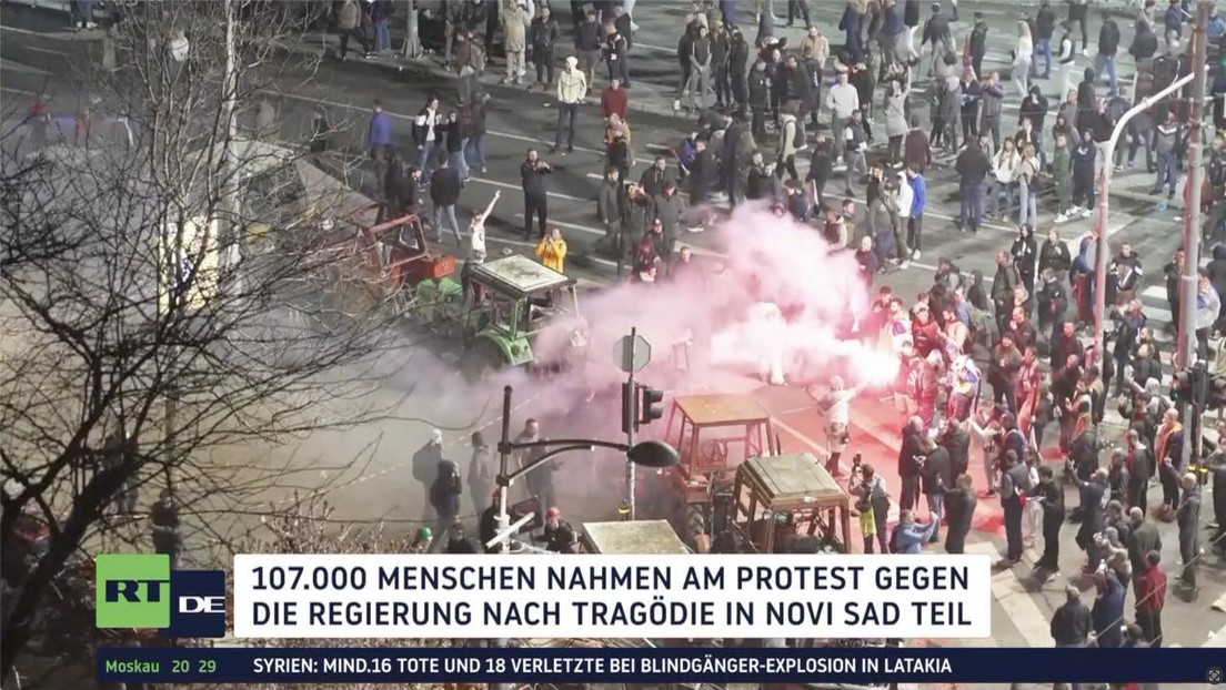 Proteste in Serbien: 107.000 Teilnehmer in Belgrad