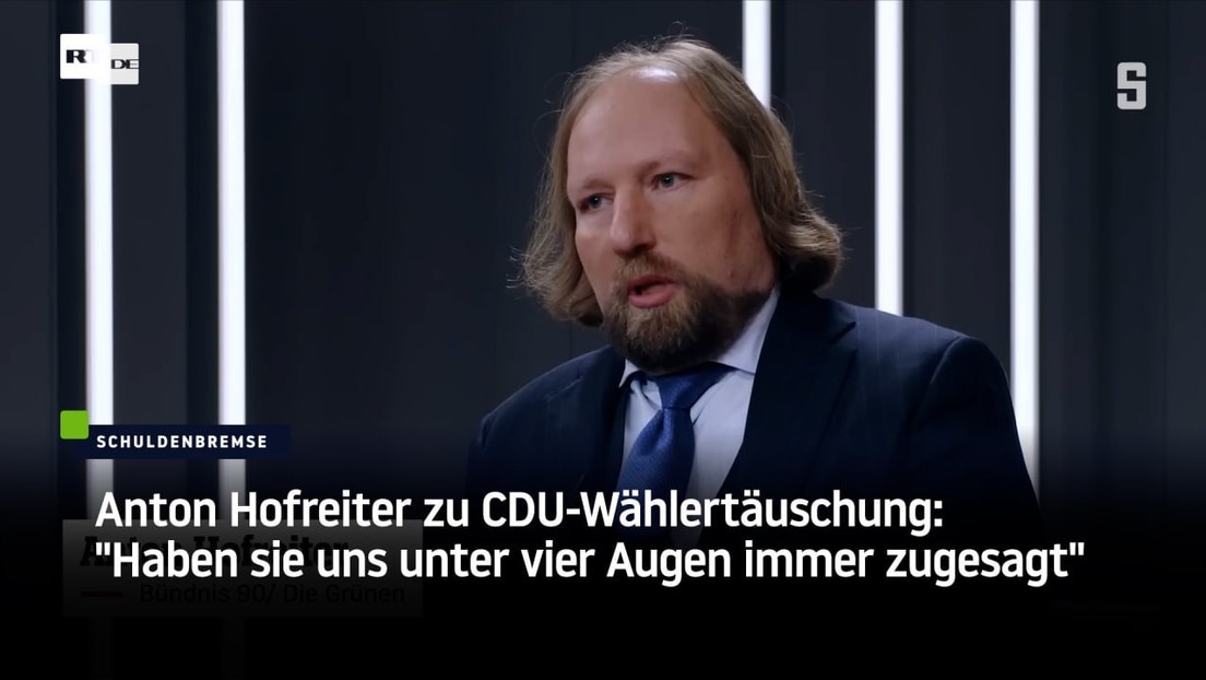 Anton Hofreiter zu CDU-Wählertäuschung: "Haben sie uns unter vier Augen immer zugesagt"