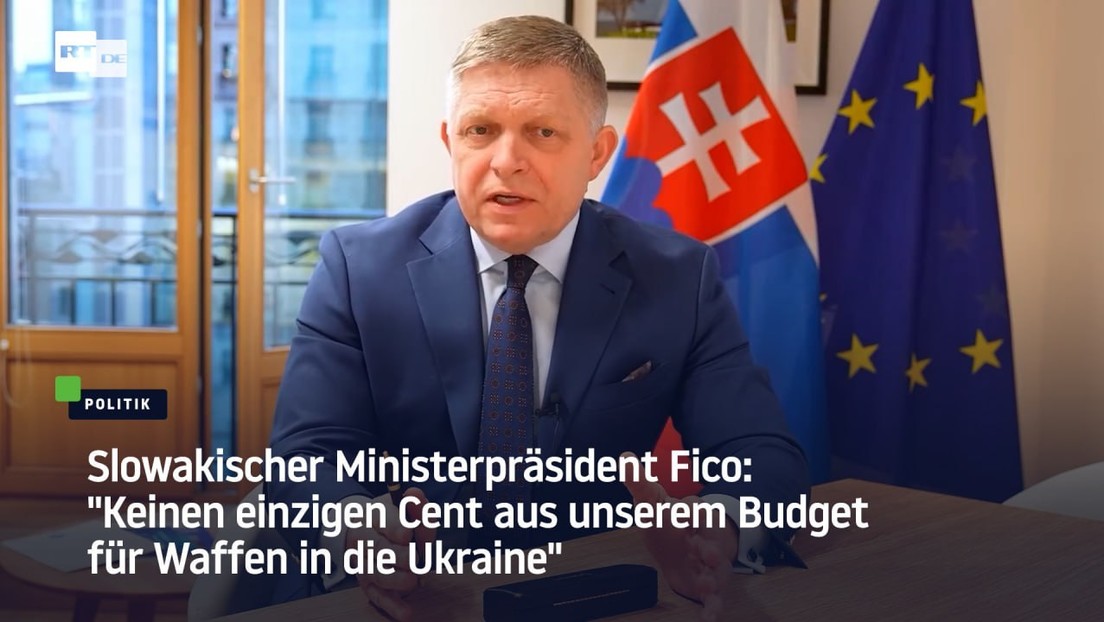 Fico: "Keinen einzigen Cent aus unserem Budget für Waffen in die Ukraine"