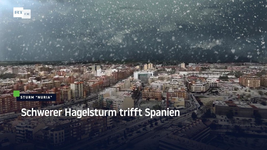 Schwerer Hagelsturm trifft Spanien