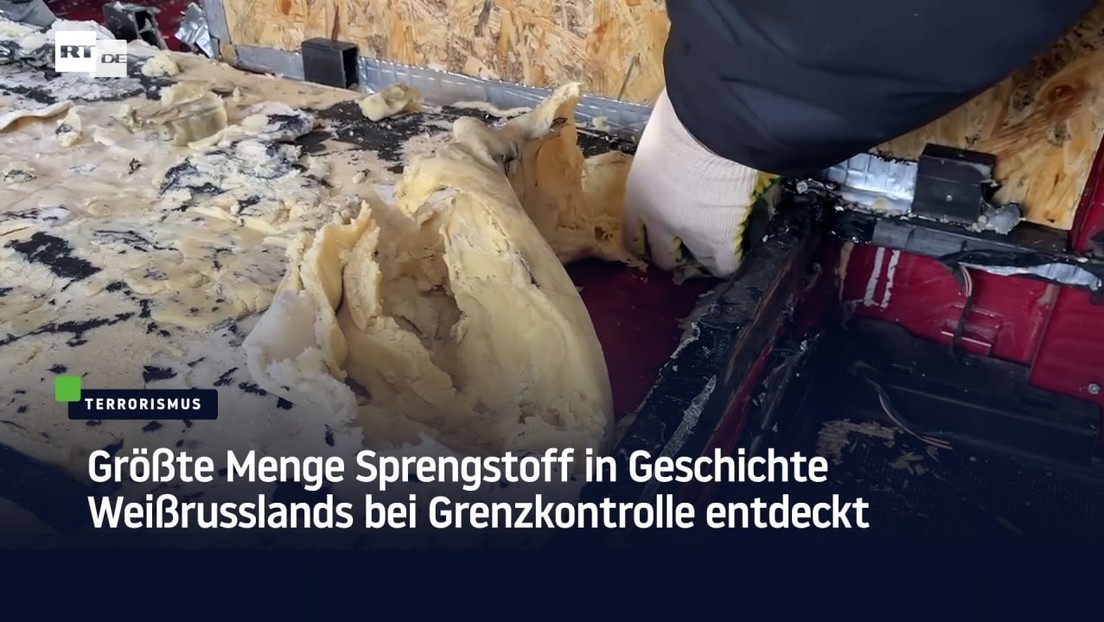 Größte Menge Sprengstoff in Geschichte Weißrusslands bei Grenzkontrolle entdeckt
