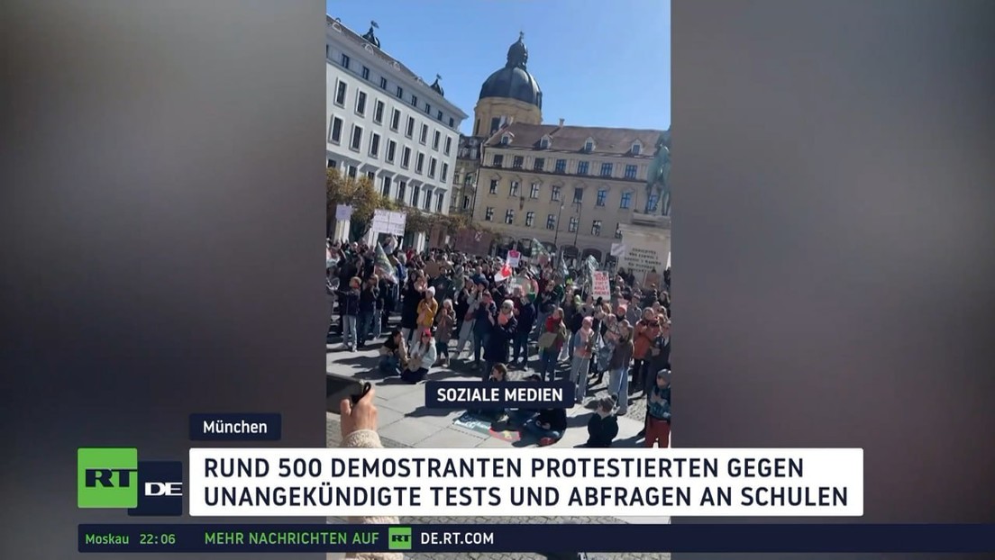 Hunderte demonstrieren in Bayern gegen unangekündigte Tests an Schulen
