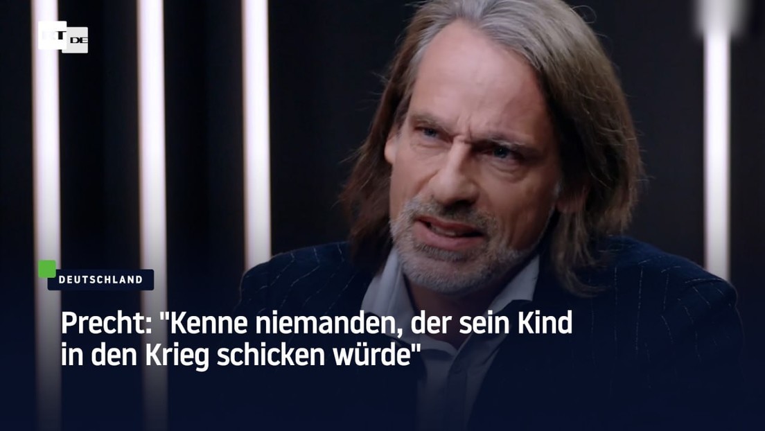 Precht: "Kenne niemanden, der sein Kind in den Krieg schicken würde"