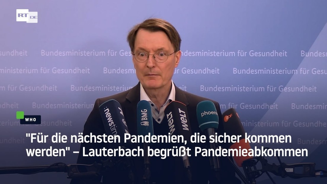 "Für die nächsten Pandemien, die sicher kommen werden" – Lauterbach begrüßt Pandemieabkommen
