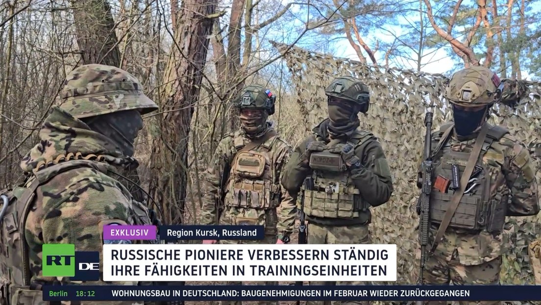 Minenräumung im Gebiet Kursk: Russische Pioniere im Einsatz