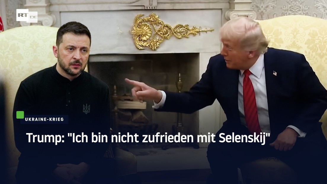 Trump: "Ich bin nicht zufrieden mit Selenskij"