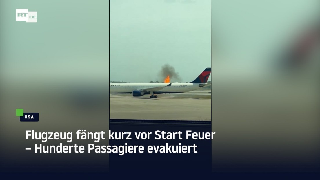 USA: Flugzeug fängt kurz vor Start Feuer – Hunderte Passagiere evakuiert
